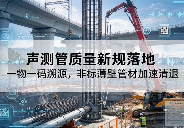 津南区声测管质量新规落地，一物一码溯源，非标薄壁管材加速清退